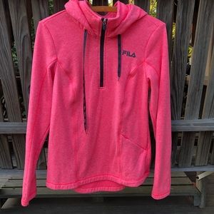 FILA Sport  Half ZIP Pink Jacket Small